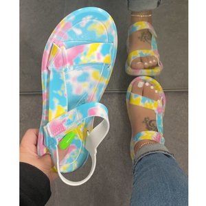 NWT!! Tie Dye Women’s Sandals